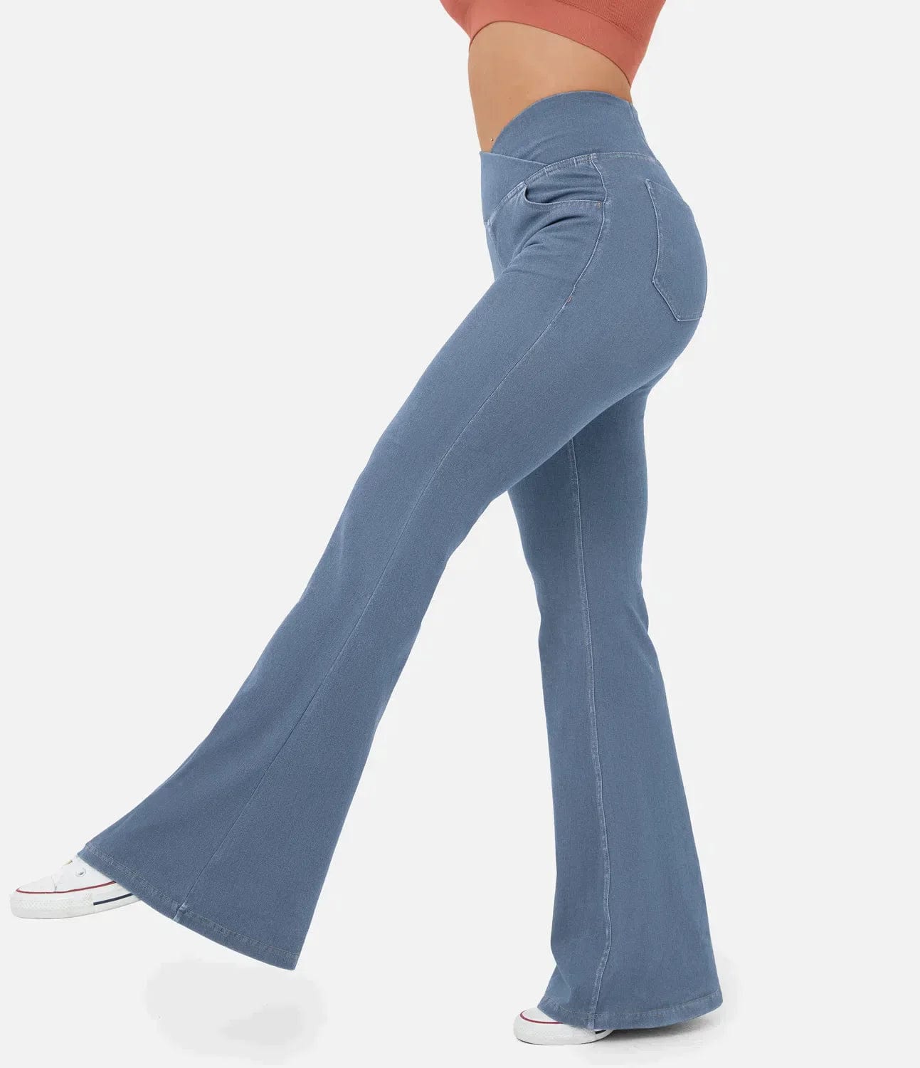 Clara™ - High-waisted elastic jeans