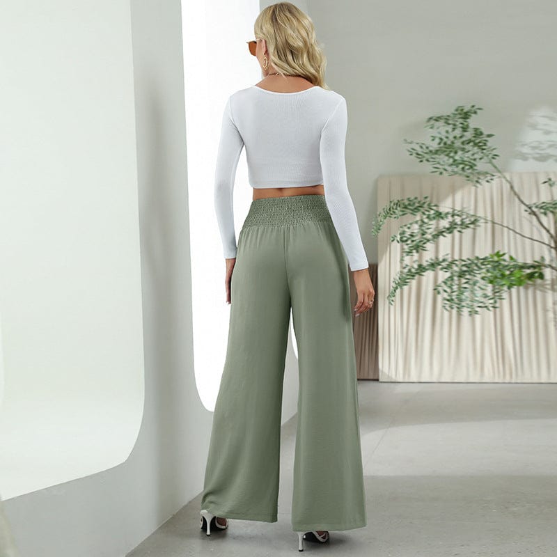 LIANA | LEISURE PANTS WITH HIGH WAIST